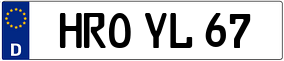 Trailer License Plate